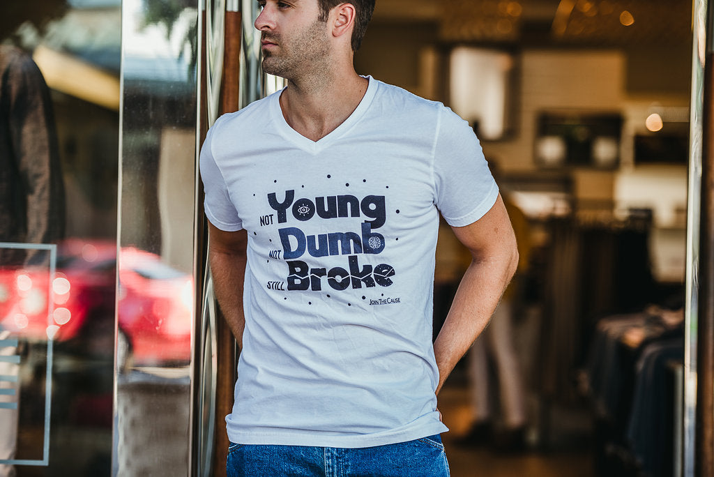 not Young, not Dumb, still Broke - V-neck Tee